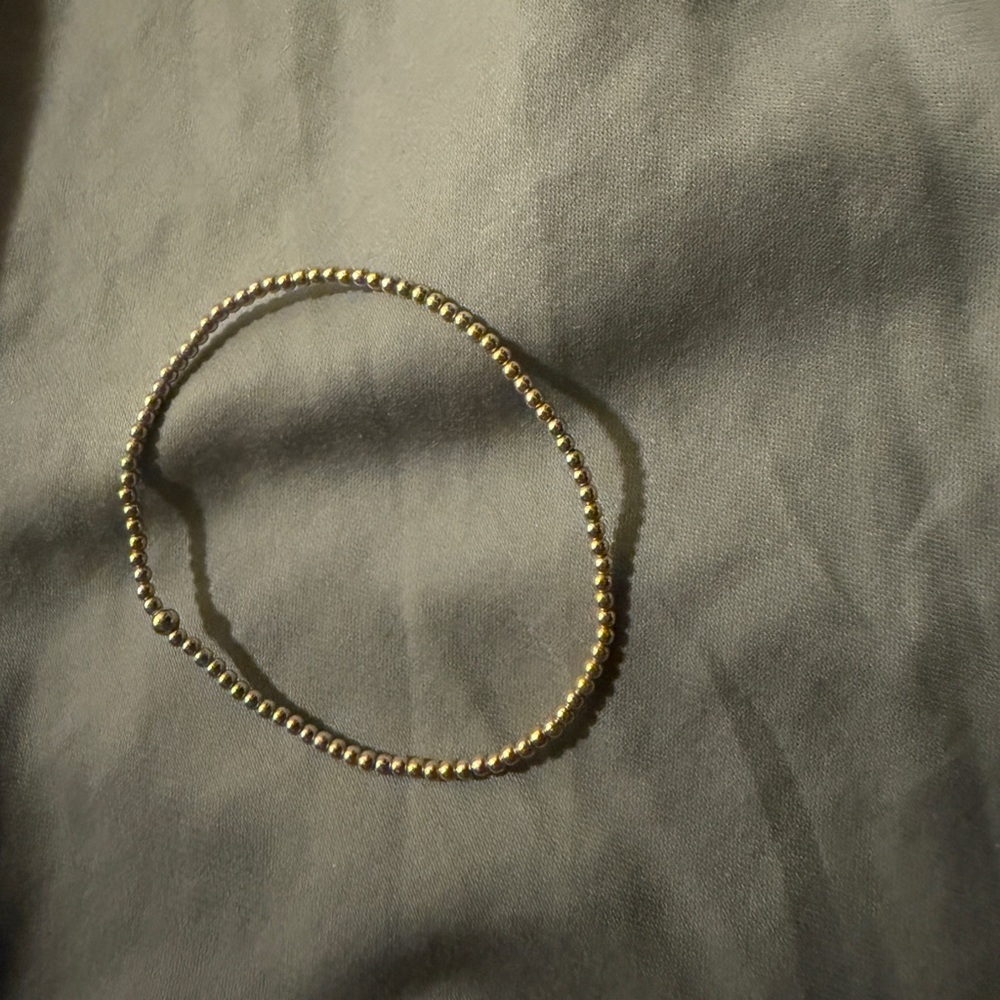 Gold Beaded Stretch Bracelet - Classic Women’s Jewelry Enewton